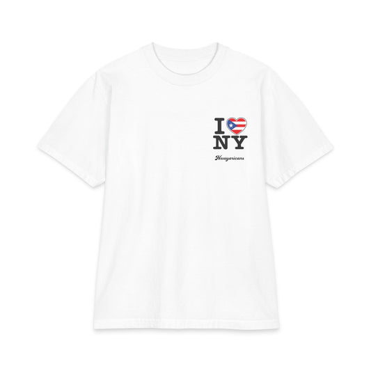 Newyoricans® I Love NY PR Heavyweight Tee- White